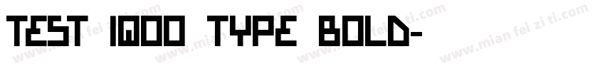 Test iQOO type Bold字体转换